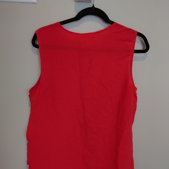 joe fresh red sleeveless blouse - Picture 3 of 3